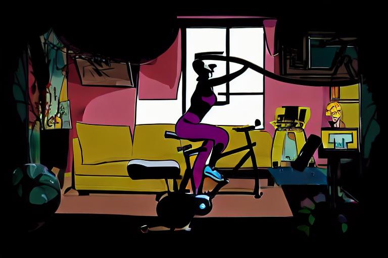 Explore exercise bike indoor cycling in style