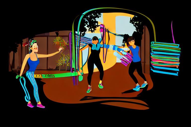 Explore resistance bands workout in style